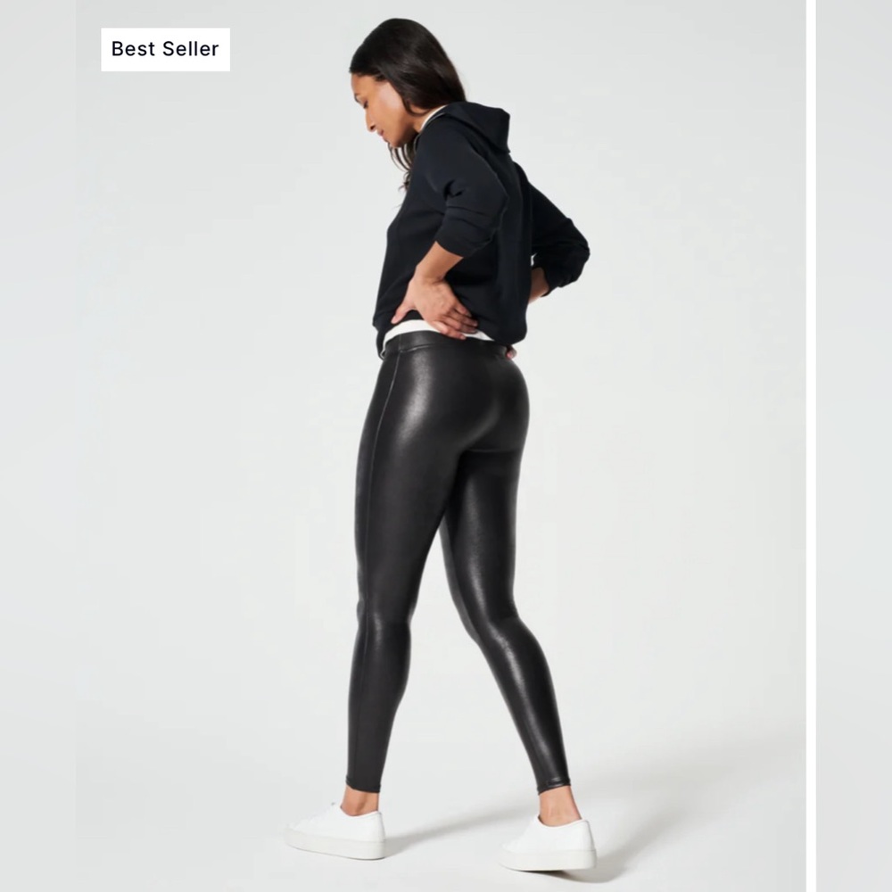 Spanx Faux Leather Leggings - Picture 3 of 4